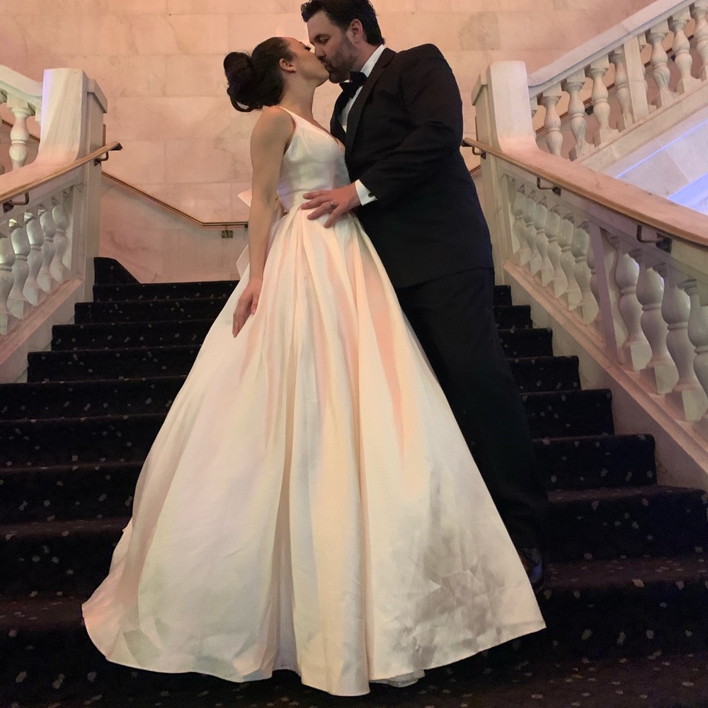 Champagne ball gown